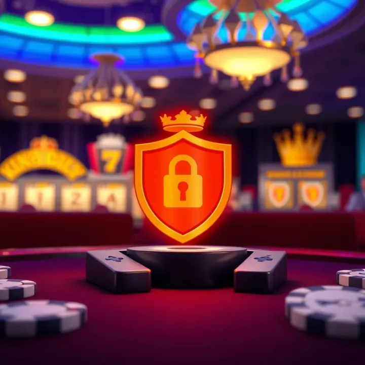 Security elements and compatibility icons representing safe and versatile use of King Billy Sovellus