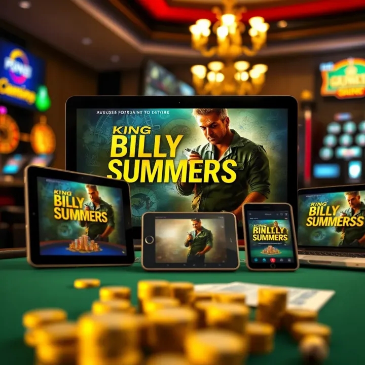 Accessing King Billy Summers in Multiple Digital Formats Various digital devices displaying the King Billy Summers ebook in different formats