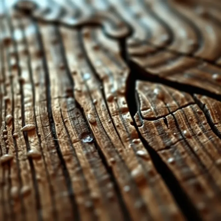 Detailed Grain and Texture of King Billy Timber Close-up view of King Billy Timber showcasing its rich grain and natural texture
