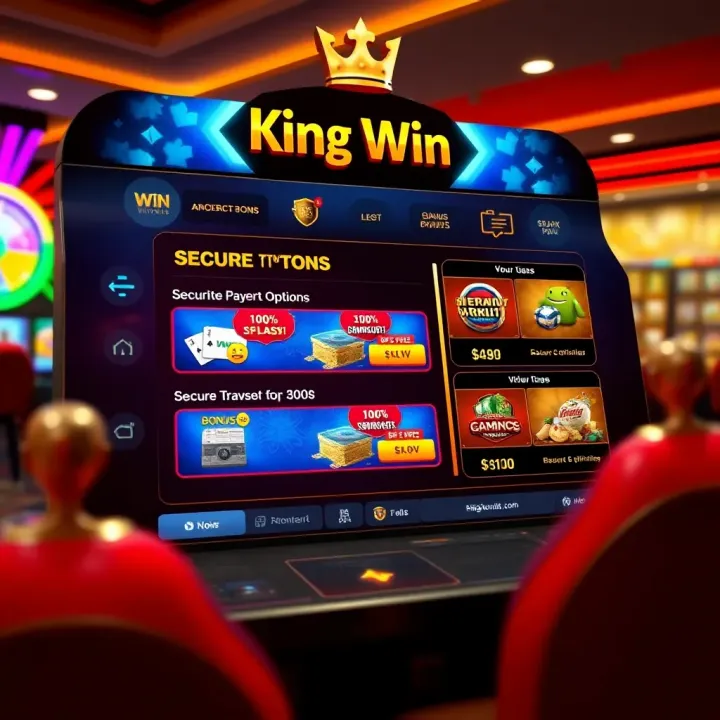 Secure Transactions and Attractive Bonuses at King Billy Win Casino User interface showcasing secure payment options and bonus offers