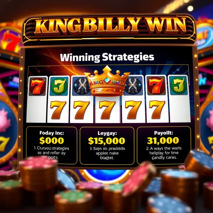 Graphical representation of winning strategies and payout potential in King Billy Win casino game