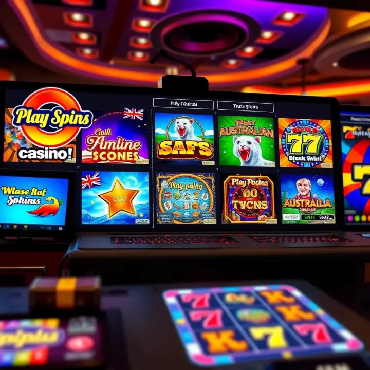 Online casino interface showcasing a variety of Australian-themed pokies games
