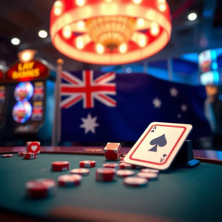 Secure Transactions Using PayID for Australian Online Pokies Secure transaction concept with Australian flag and online pokies symbols