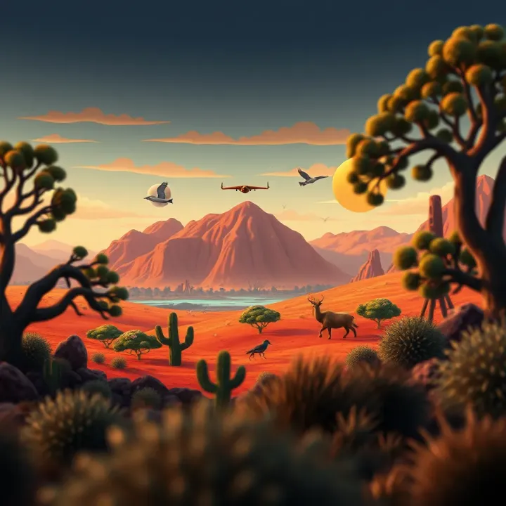 Visual Representation of Indigenous Heritage in King Billy Illustration showing the Australian landscape with symbolic references to Indigenous heritage and identity