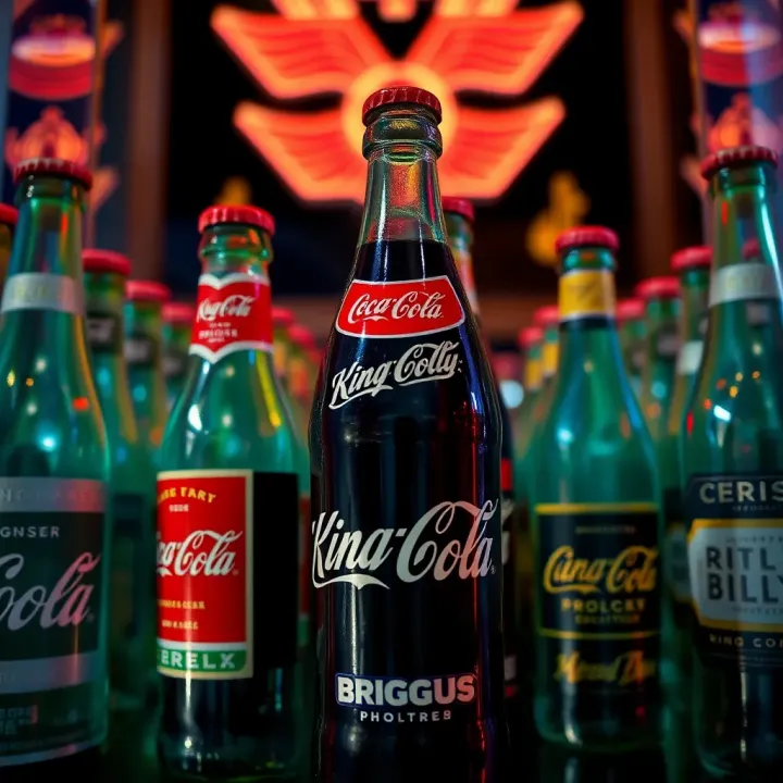 Collection of King Billy Coke Bottles illustrating their cultural significance and collector appeal