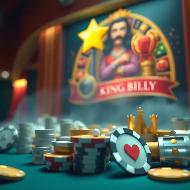 Illustration of digital casino bonuses and rewards in the King Billy MGA platform