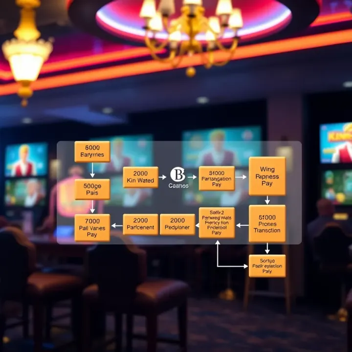 Diagram illustrating the flow of transactions through King Billy Poli Pay system